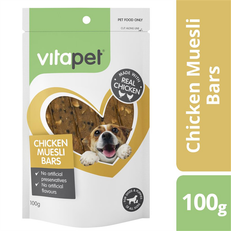 VitaPet Chicken Muesli Bar Dog Treats