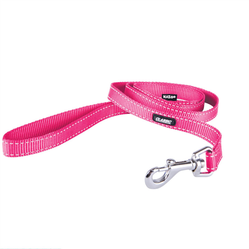 Kazoo Classic Dog Lead Pink Thin