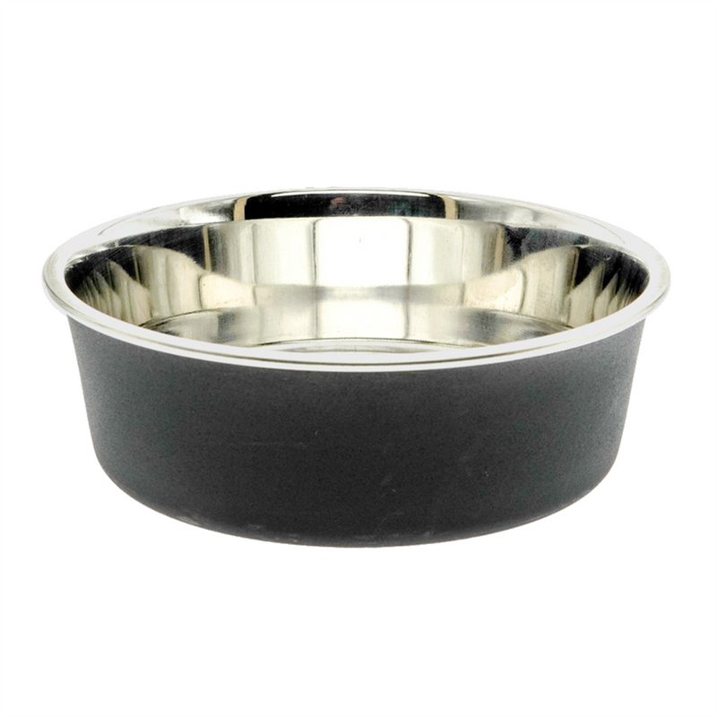 Bella Plain Espresso Dog Bowl