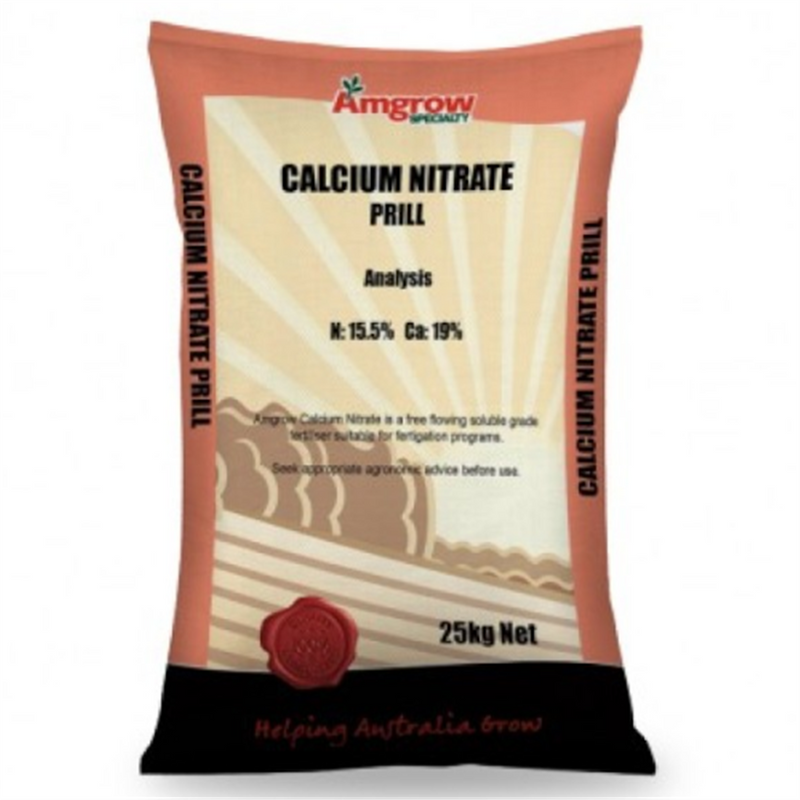 Amgrow Nuturf Calcium Nitrate Prill Soluble Fertilizer 25kg