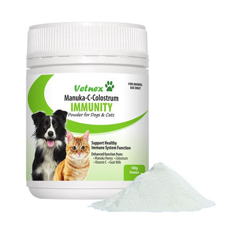 VetNex Manuka-C-Colostrum Immunity Powder for Dogs & Cats