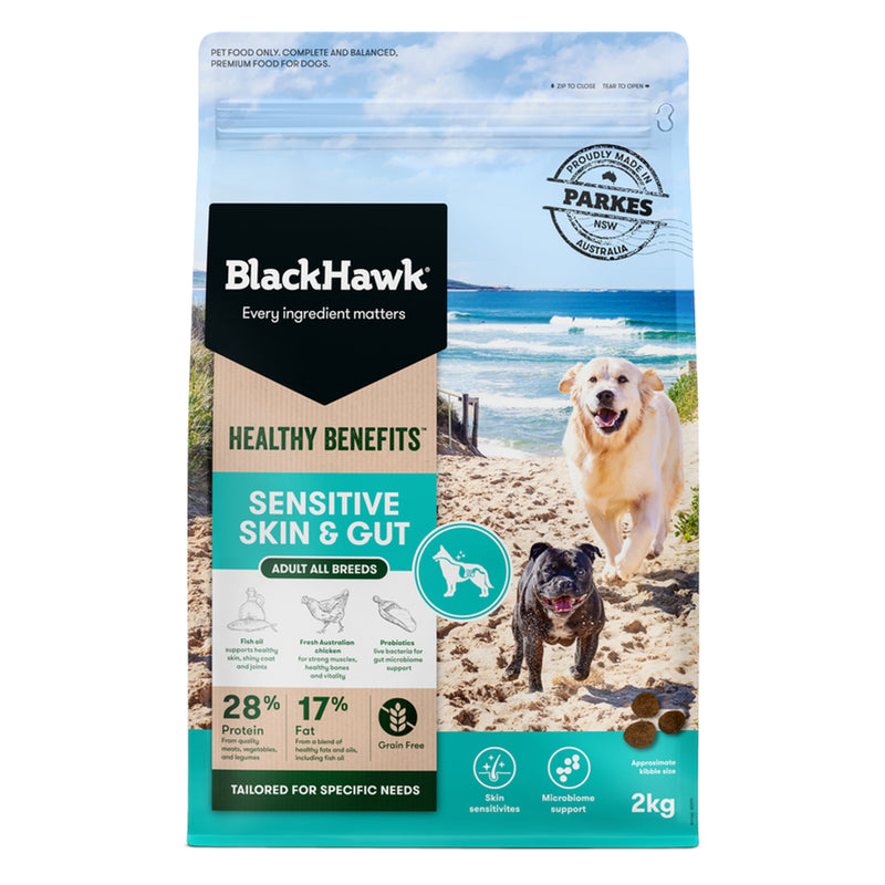 Black Hawk Healthy Benefits Sensitive Skin & Gut Dog Food