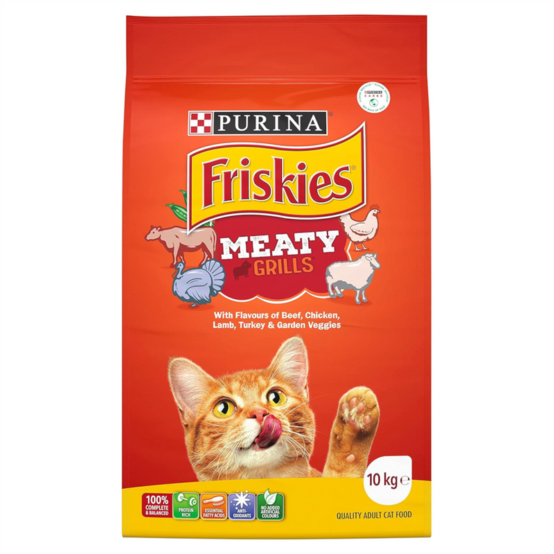 Friskies Meaty Grills Cat Food 10kg