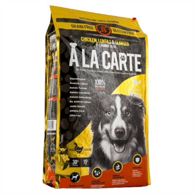 A La Carte Grain Free Chicken E-Stamina Dog Food Orange 15.9kg