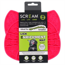 Scream Lick Enrichment Mat Cat Face