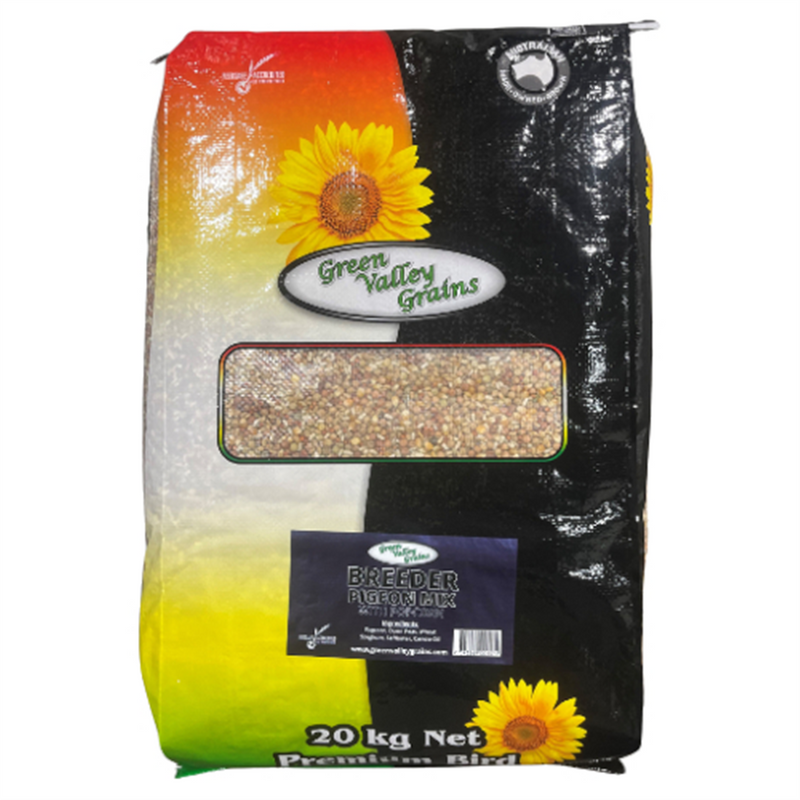 Green Valley Grains Pigeon Breeder with Popcorn 20kg