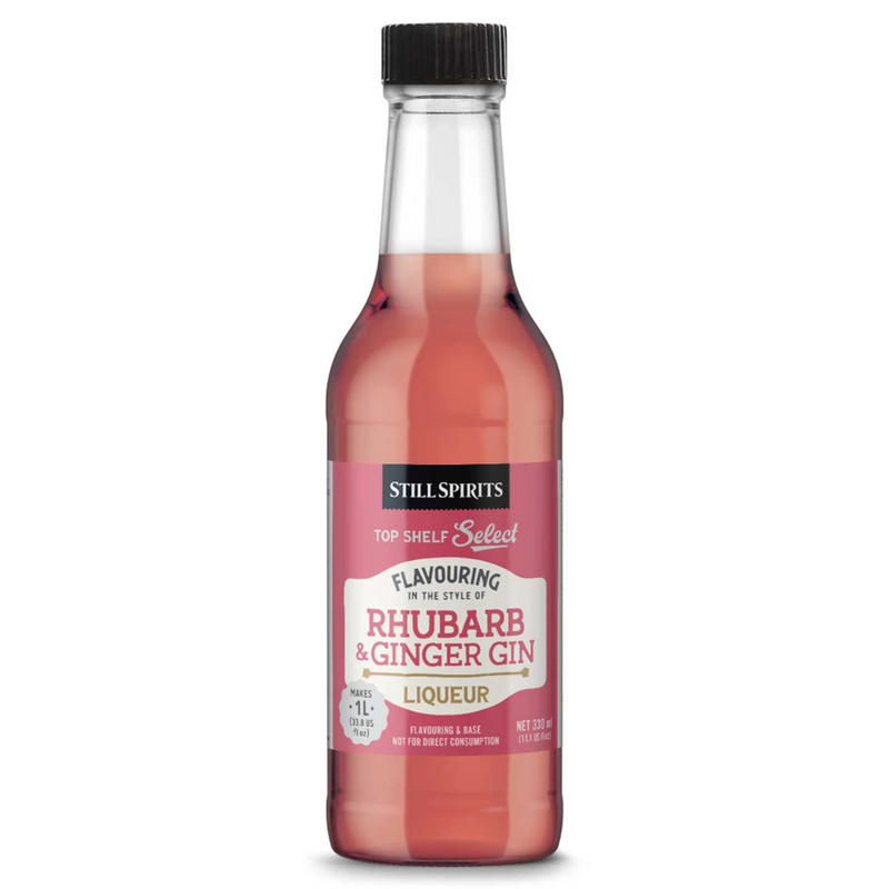 Still Spirits Top Shelf Select Rhubarb & Ginger Gin Liqueur Flavouring 330ml