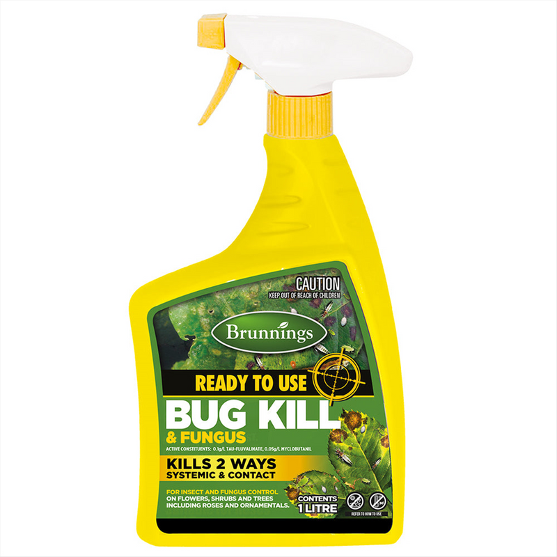 Brunnings Bug Kill & Fungus Spray RTU 1L