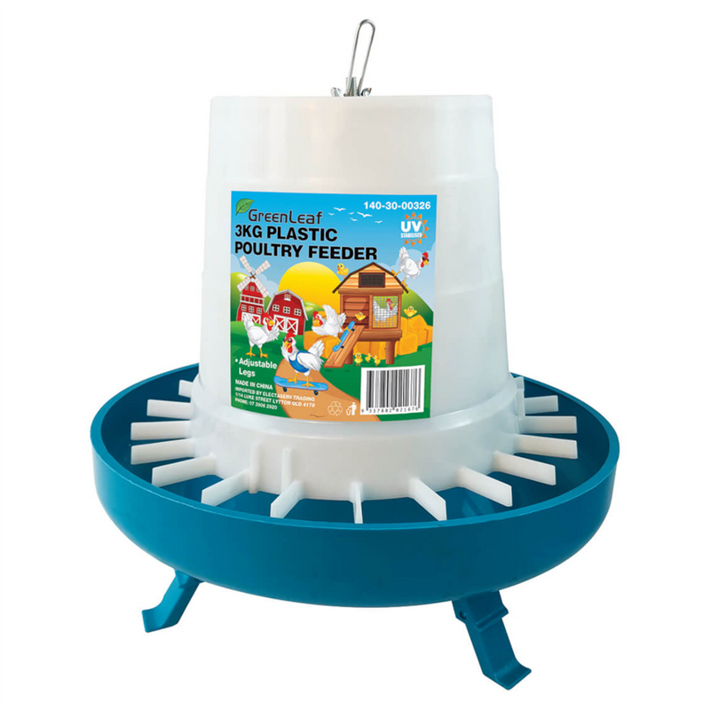 GreenLeaf Plastic Poultry Feeder