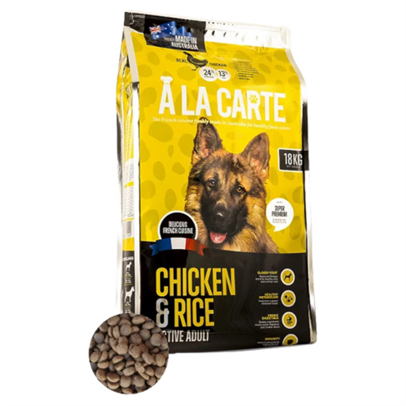 A La Carte Chicken & Rice Active Dog Food Yellow