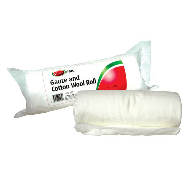 Value Plus Gauze & Cotton Wool Roll 30cm 1.8m