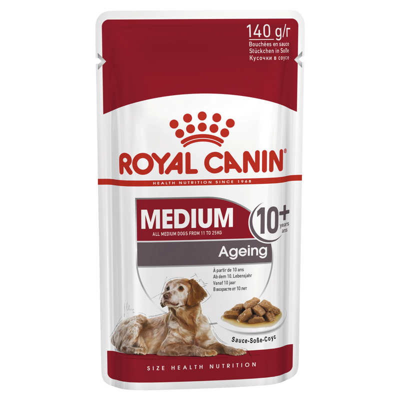 Royal Canin Medium Ageing 10+ Gravy Dog Food 140g
