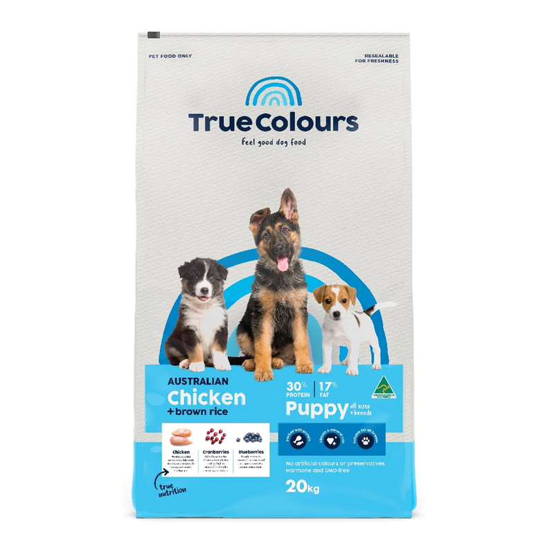 True Colours Australian Chicken & Brown Rice Puppy Food