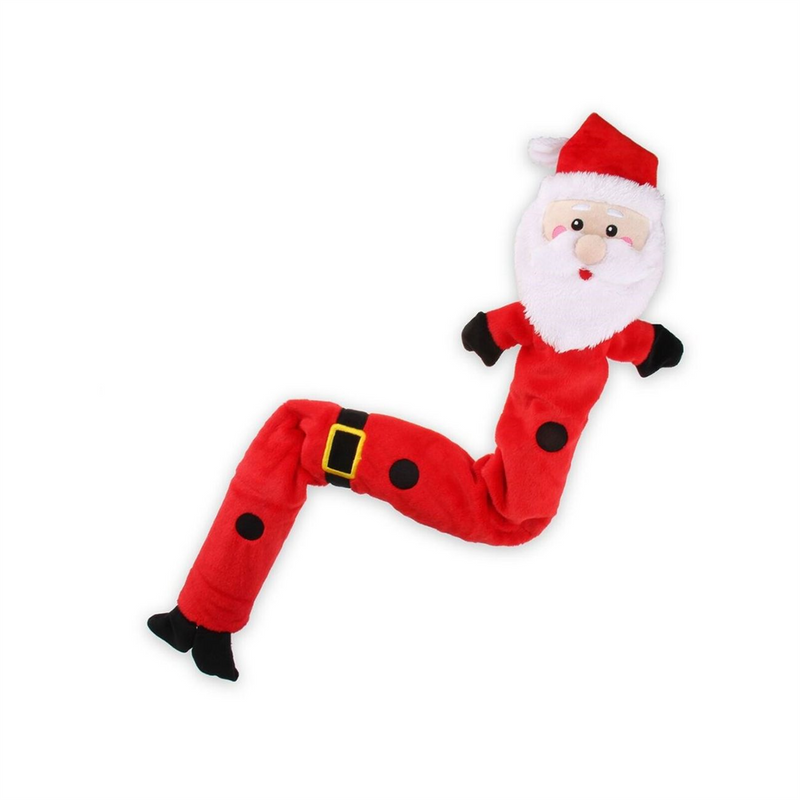 Kazoo Christmas Super Long Santa Dog Toy