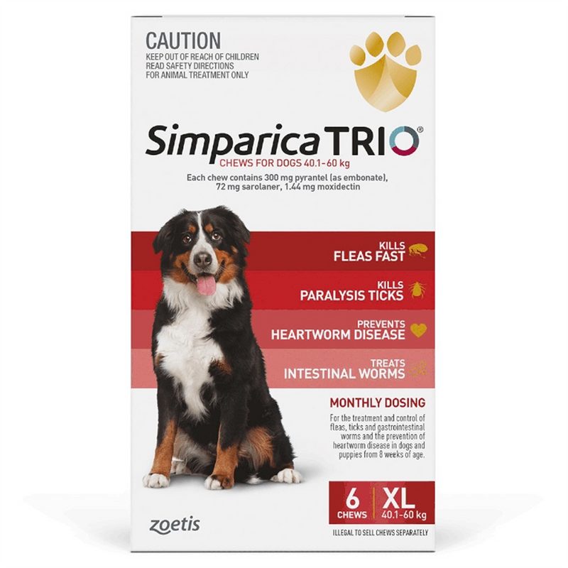 Simparica Trio for XLarge Dogs (40.1-60kg)