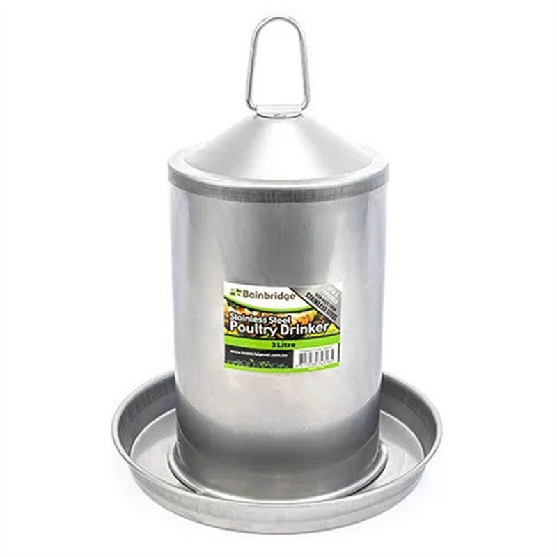 Bainbridge Stainless Steel Poultry Drinker