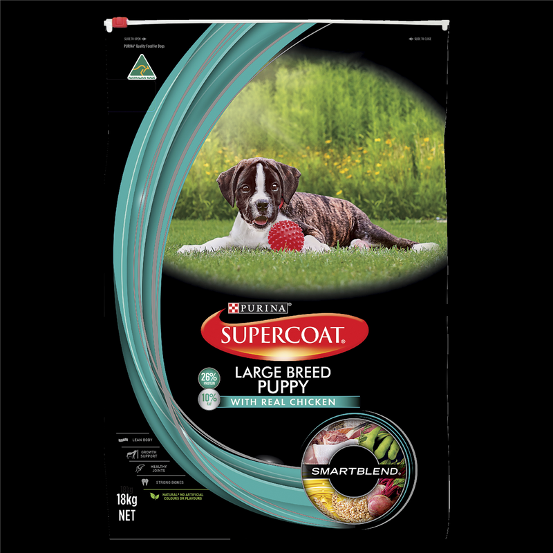 Supercoat Large Breed Puppy Chicken Dog Food 18kg