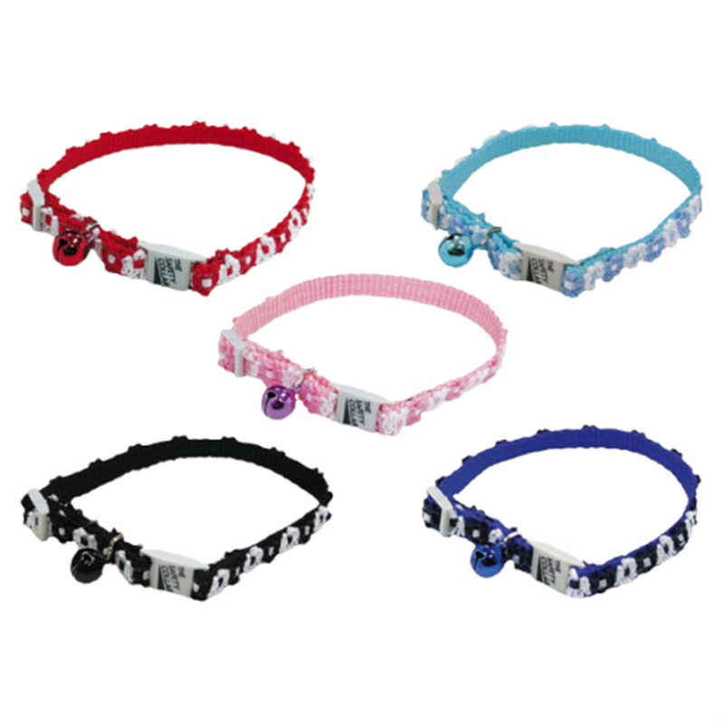 Elite Nylon Adjustable Cat Collar with Lace 30cm