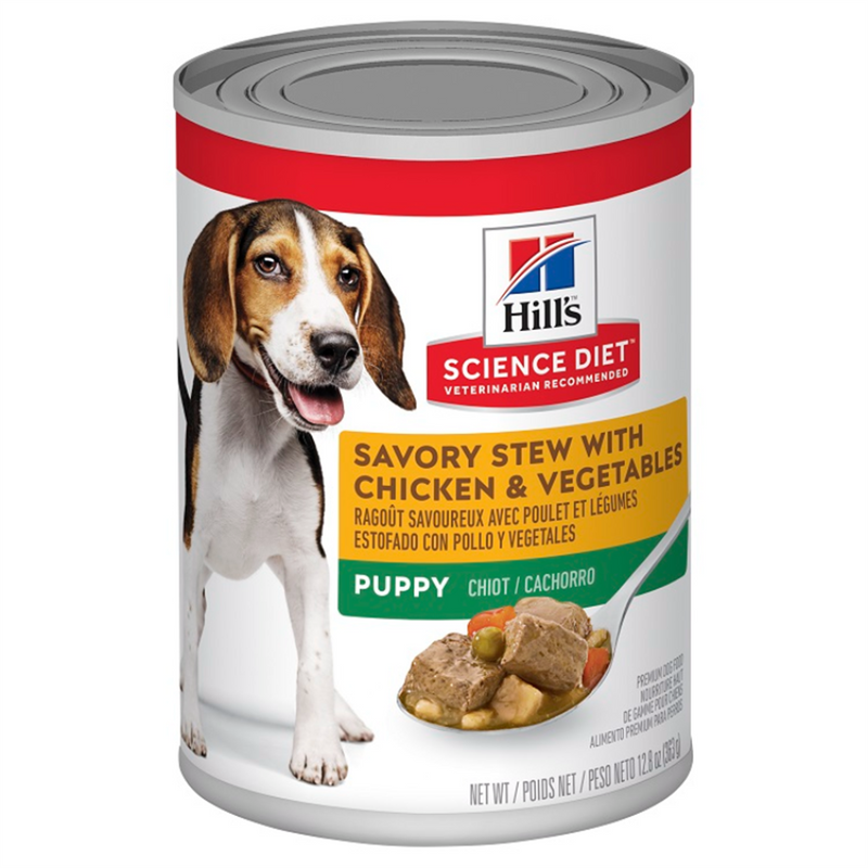 Hill's Savory Stew with Chicken & Vegetables Puppy Food 363g