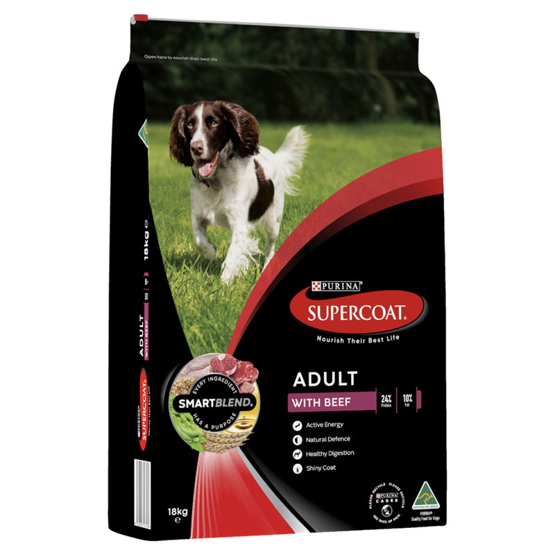 Supercoat Adult Beef Dog Food 18kg