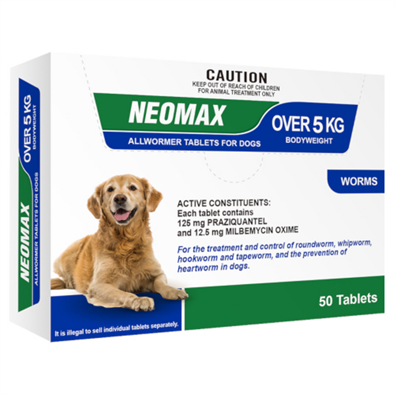 Neomax Allwormer for Dogs (over 5kg)