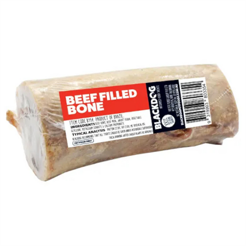 Blackdog Beef Filled Marrow Bone Dog Treat 1pk