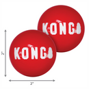 KONG Signature Ball Dog Toy 2pk