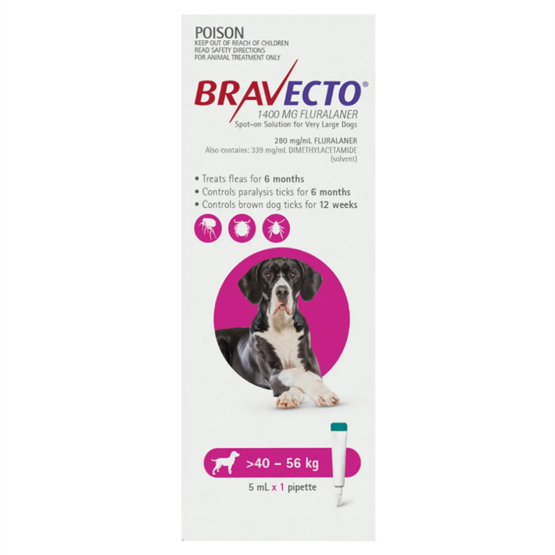 Bravecto Spot-on for Dogs 40 - 56kg 1pk