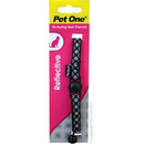 Pet One Reflective Nylon Snow Cat Collar