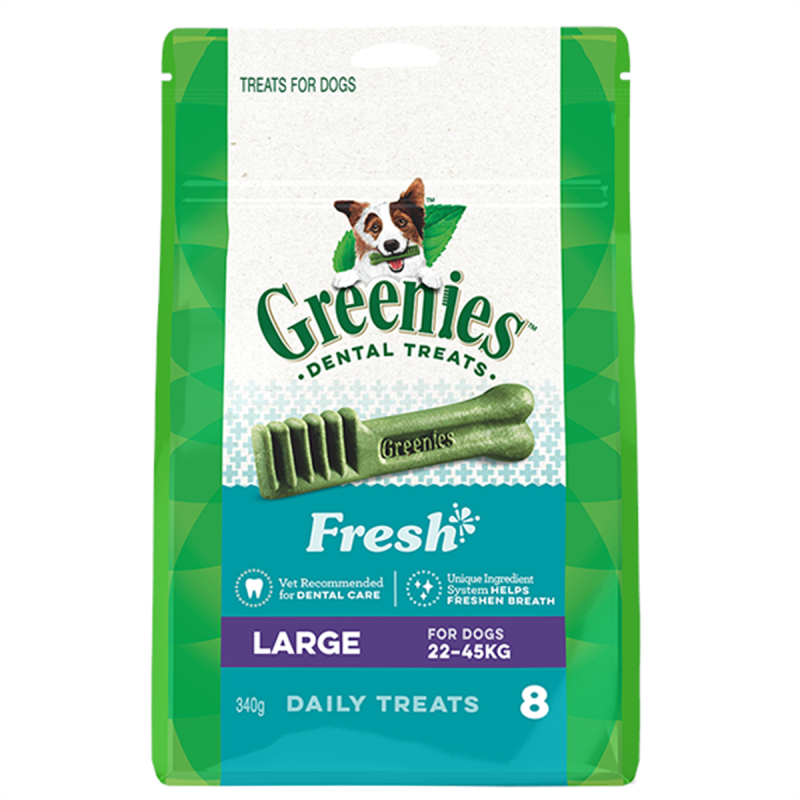 Greenies Fresh Dental Treats for Large Dogs (22-45kg) 340g