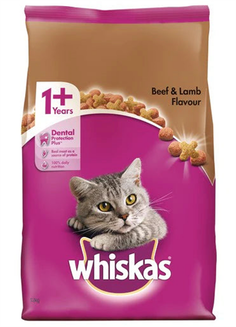 Whiskas Vitabites Beef and Lamb Dry Cat Food