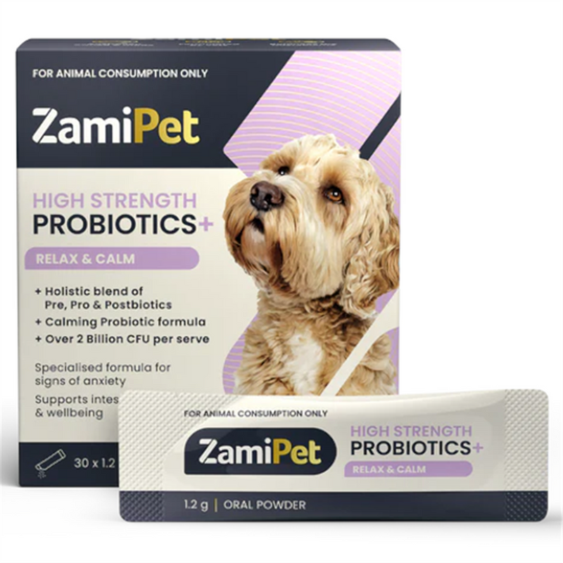 ZamiPet High Strength Probiotics+ Relax & Calm for Dogs