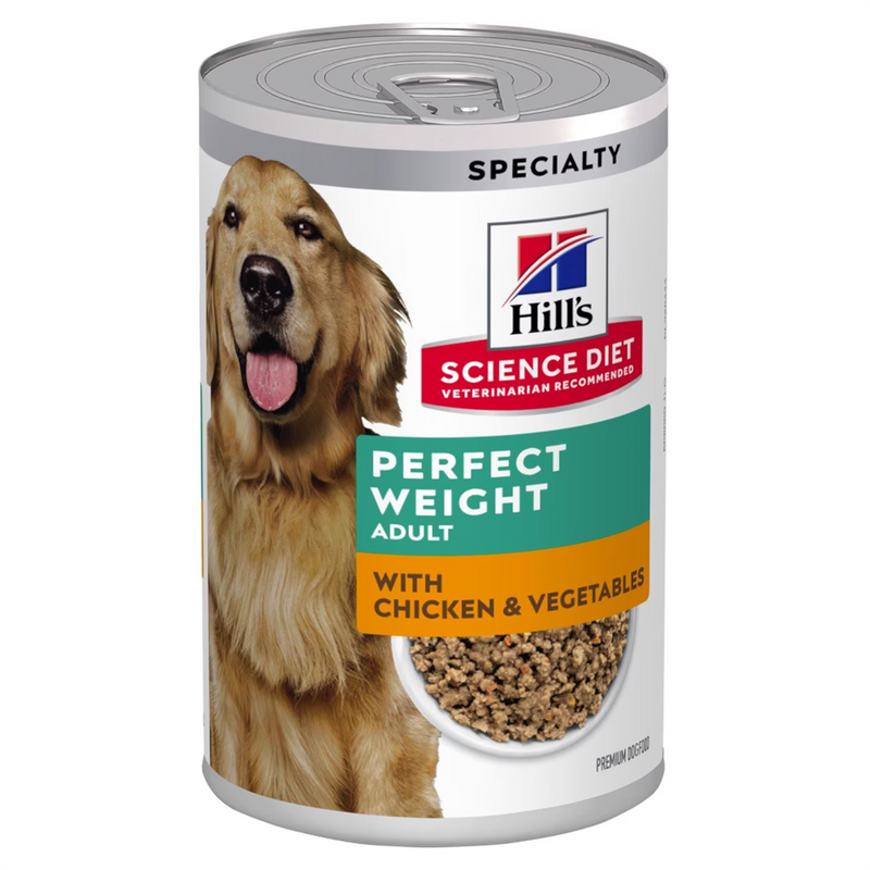 Hill's Perfect Weight Chicken & Vegetables Dog Food 363g