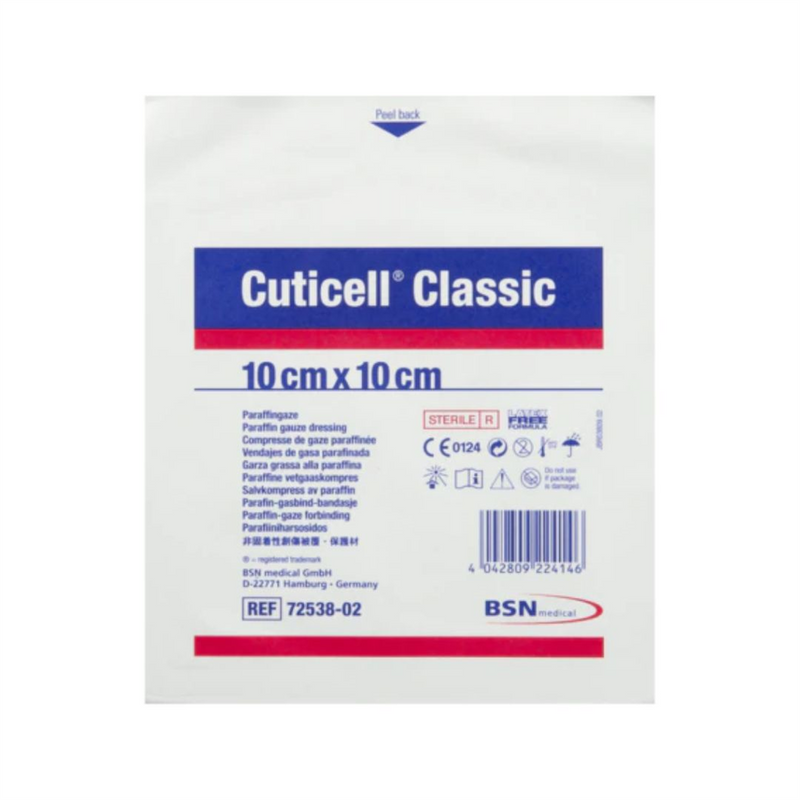 BSN Medical Cuticell Paraffin Jelonet Gauze 10 x 10cm