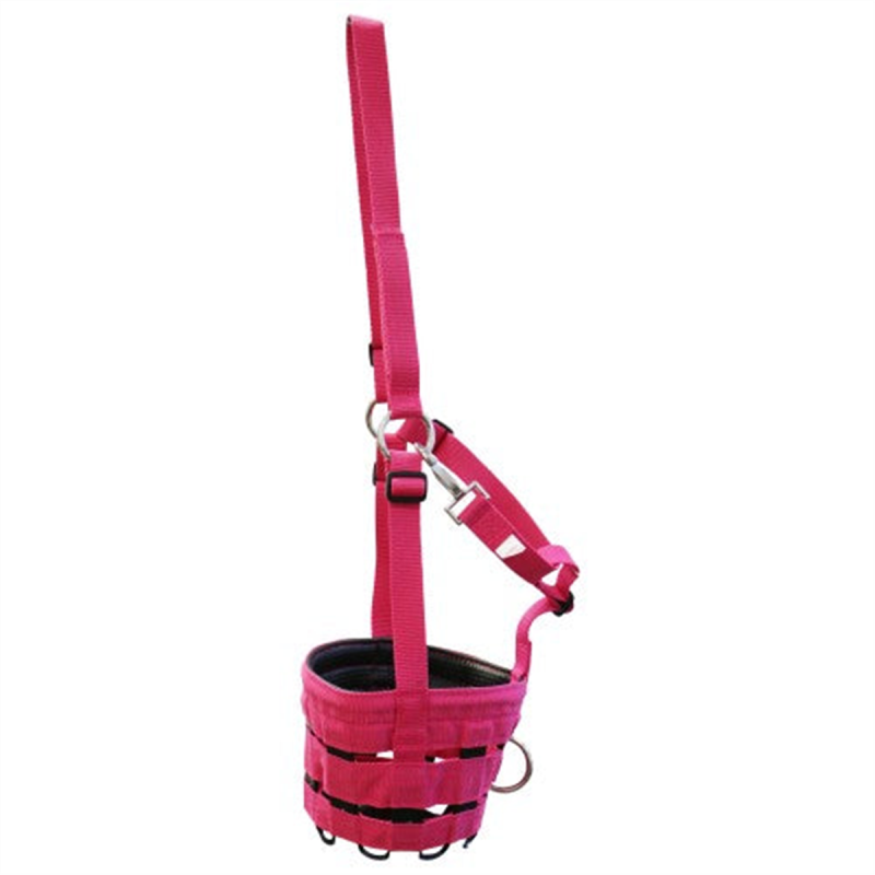 Equi-Prene Grazing Muzzle with Rubber Base Hot Pink