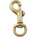Brass Round Eye Snap Hook 1 1/4"