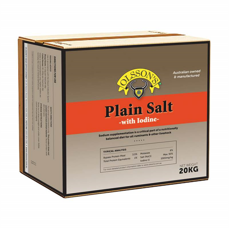 Olssons Plain Iodised Salt Block