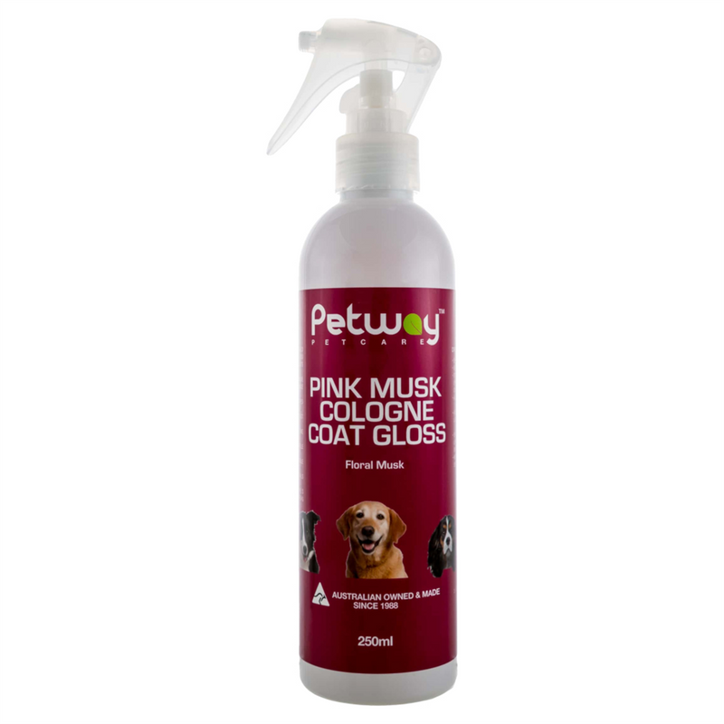 Petway Pink Musk Cologne Coat Gloss for Dogs