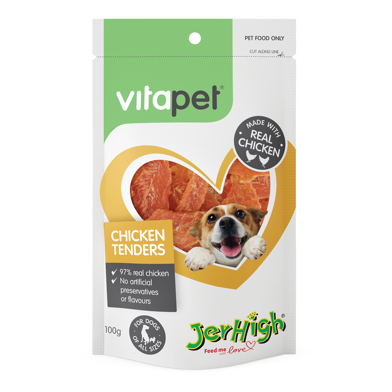 VitaPet JerHigh Chicken Tender Dog Treats