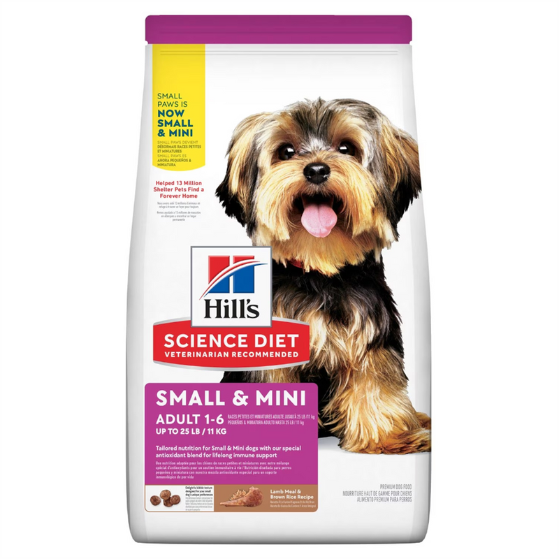 Hill's 1-6 Lamb & Brown Rice Small & Mini Dog Food 2kg