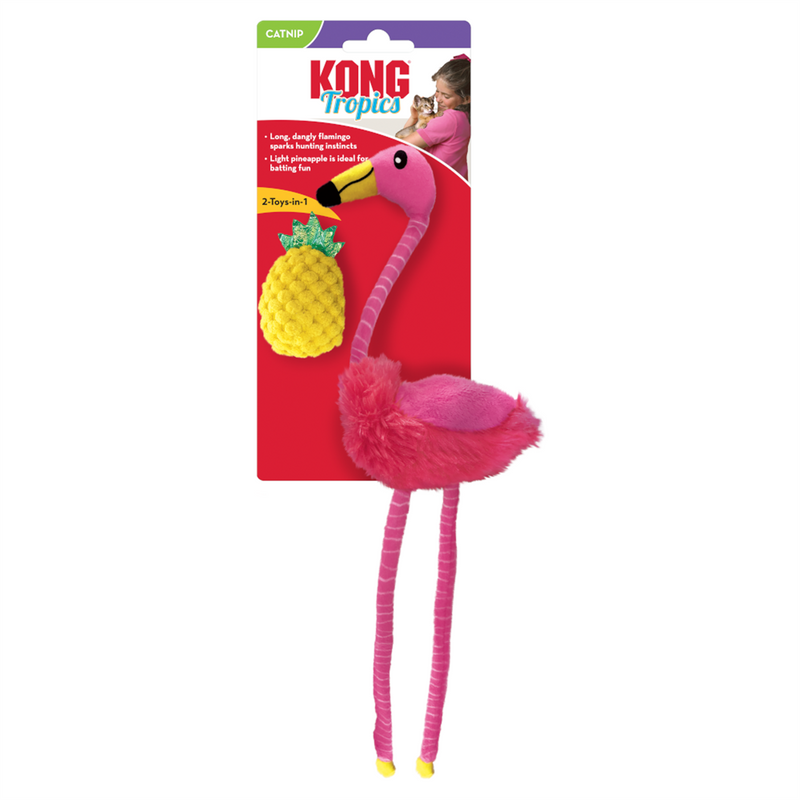 KONG Tropics Flamingo Cat Toy