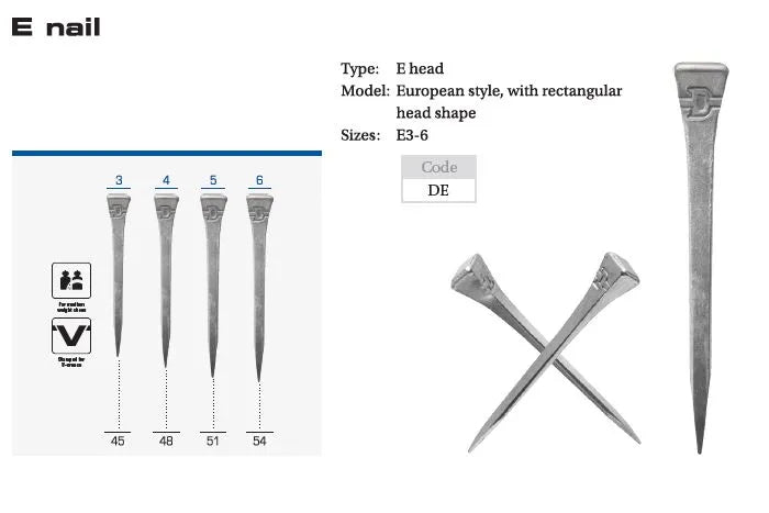 Derby E Horseshoe Nails