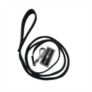 Elite Black Padded Handle Deluxe Soft Nylon Lead 25mm x180cm