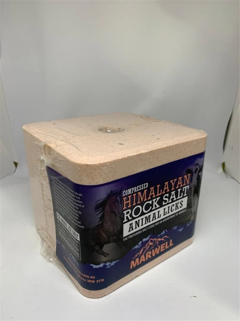 Marwell Compressed HImalayan Pink Salt Lick Block