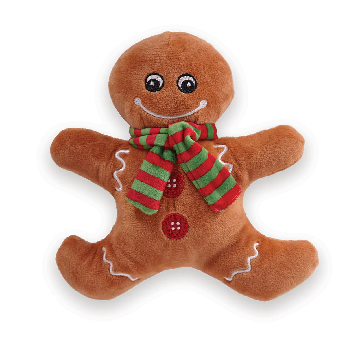 Kazoo Christmas Plush Gingerbread Man Dog Toy | Raymonds Warehouse