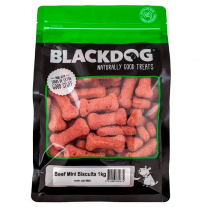 Blackdog Mini Beef Dog Biscuits 1kg