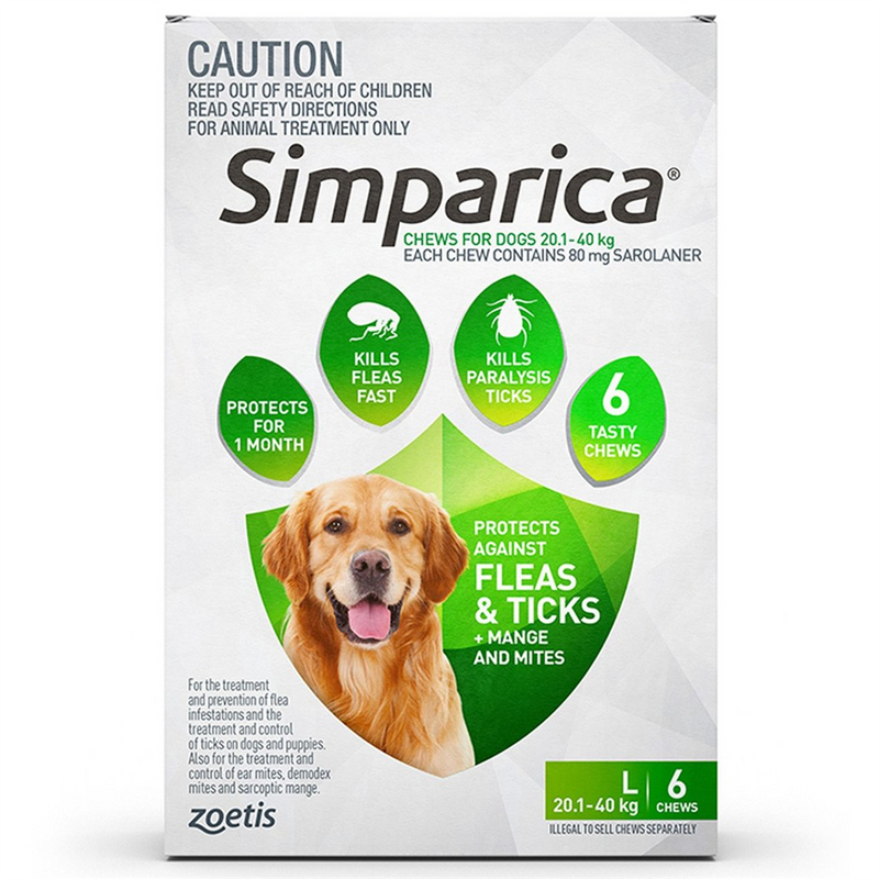 Simparica for Large Dogs (20.1-40kg)