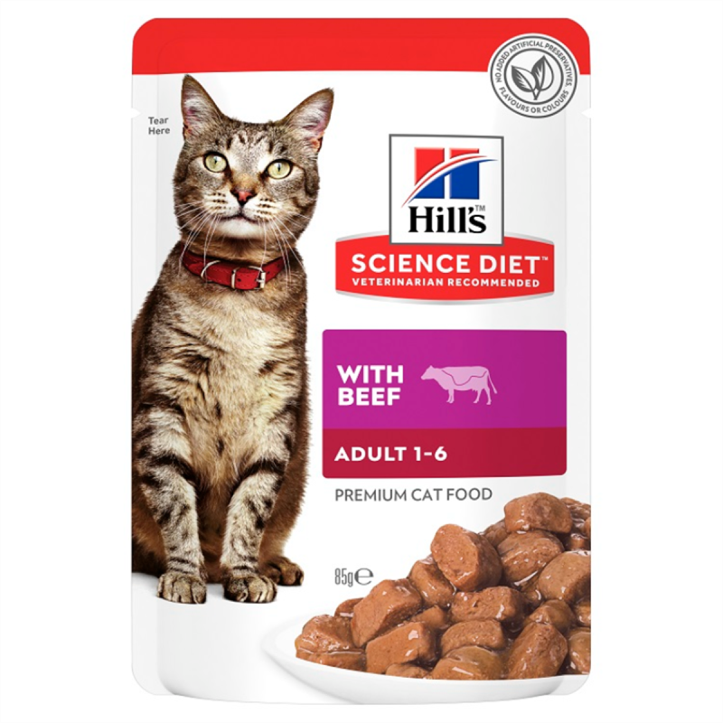 Hill's Beef Cat Food 85g