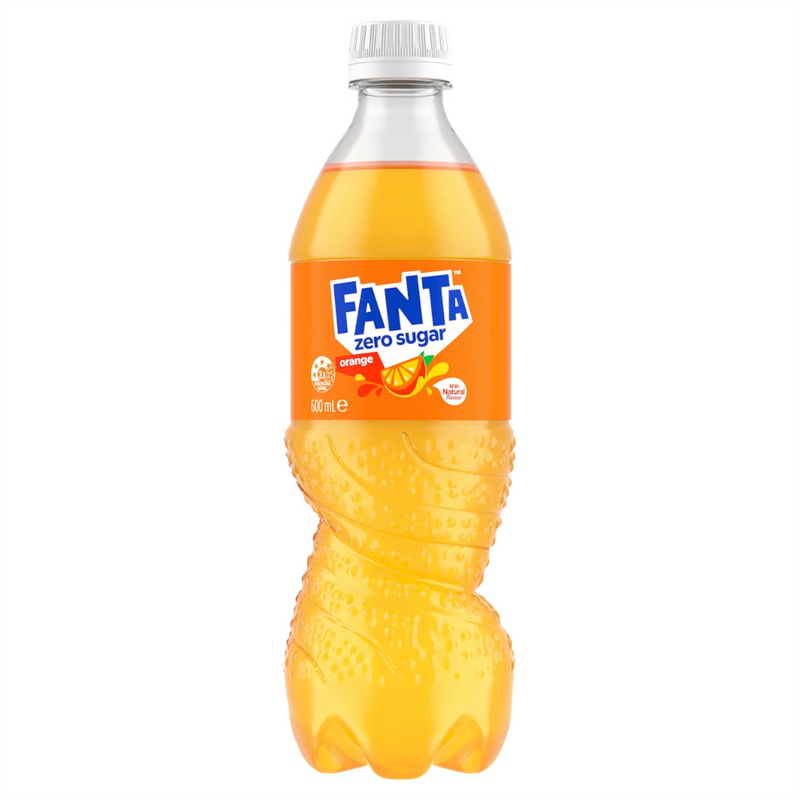 Fanta Orange Zero Sugar Bottle 600ml