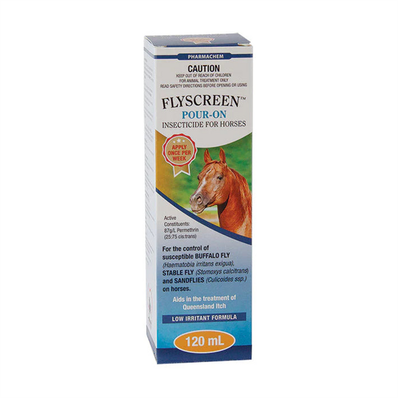 Pharmachem Flyscreen Pour-On Insecticide for Horses